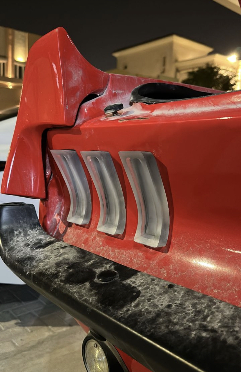 67-68 Mustang carved acrylic taillights